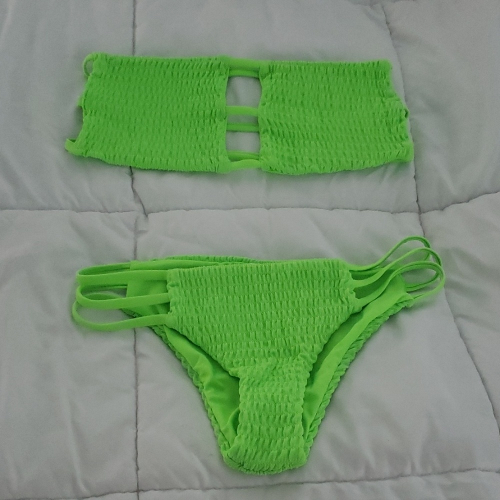 Shein Neon Green Bikini-New